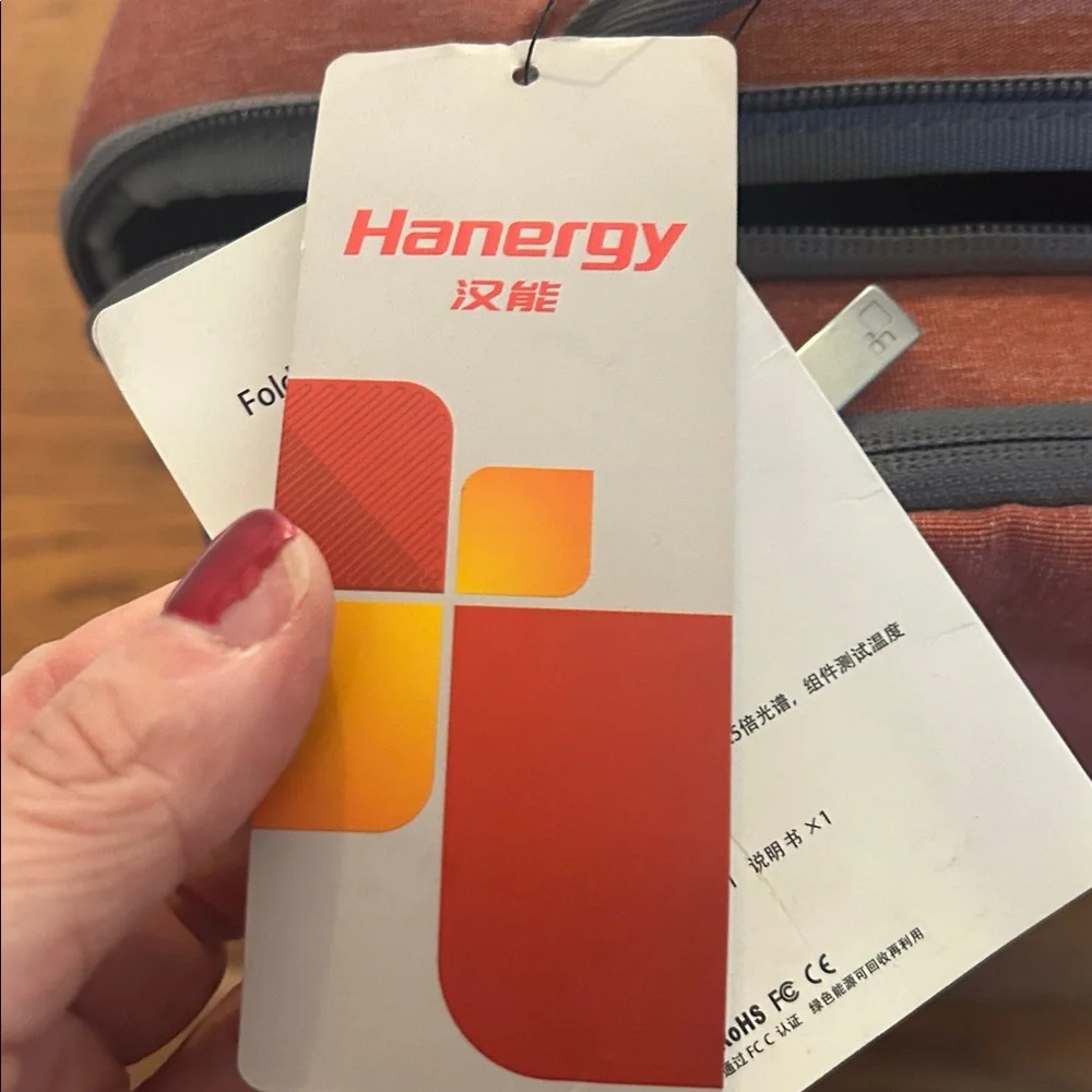 Hanergy Orange solar power Backpack